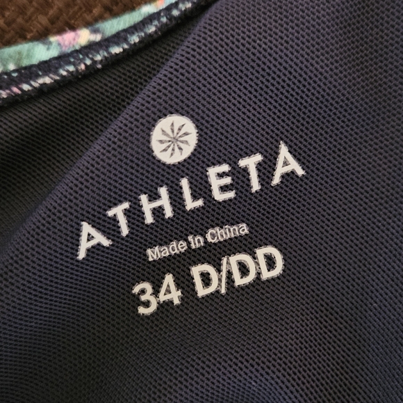 Athleta Taza Kaimana Tankini Electric Jade SIZE 34 D/DD - Picture 5 of 5